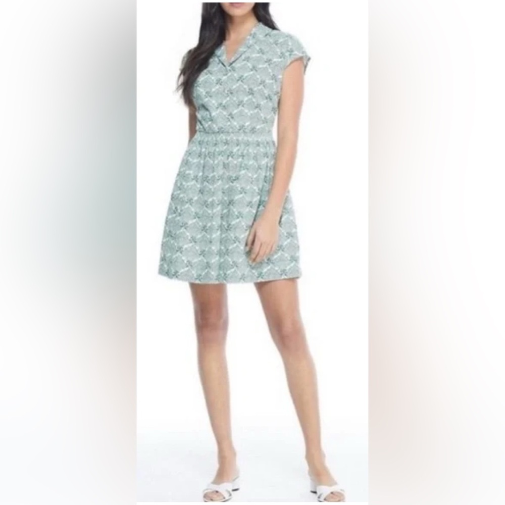 Gal Meets Glam Green Patterned Dress